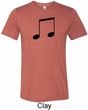 Music 8th Note Mens Tri Blend Crewneck Shirt