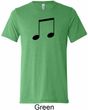 Music 8th Note Mens Tri Blend Crewneck Shirt