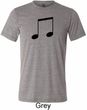 Music 8th Note Mens Tri Blend Crewneck Shirt