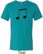 Music 8th Note Mens Tri Blend Crewneck Shirt