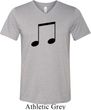Music 8th Note Mens Tri Blend V-neck Shirt