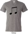 Music 8th Note Mens Tri Blend V-neck Shirt