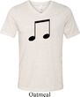 Music 8th Note Mens Tri Blend V-neck Shirt