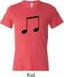 Music 8th Note Mens Tri Blend V-neck Shirt