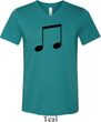 Music 8th Note Mens Tri Blend V-neck Shirt