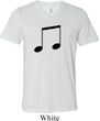 Music 8th Note Mens Tri Blend V-neck Shirt