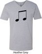 Music 8th Note Mens V-Neck Shirt