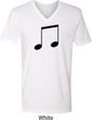 Music 8th Note Mens V-Neck Shirt