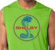 Ford Mustang Red & Blue Shelby Cobra Muscle Shirt - Lime Green