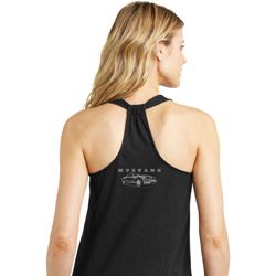 Mustang with Grill Back Print Ladies Ford Shirts Mustang with Grill Back Print Ladies Ford Shirts