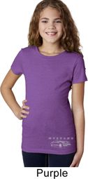Mustang with Grill Bottom Print Girls Ford Shirts