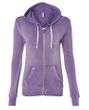 Clearance - MV Sport Ladies Burnout Hoodie - Orchid Purple