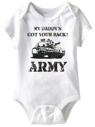 My Daddy's Got Your Back! Funny Baby Romper White Infant Babies Creeper My Daddy's Got Your Back! Funny Baby Romper White Infant Babies Creeper