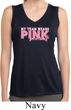 My Team Wears Pink For a Cure Ladies Sleeveless Moisture Wicking Shirt