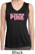 My Team Wears Pink For a Cure Ladies Sleeveless Moisture Wicking Shirt