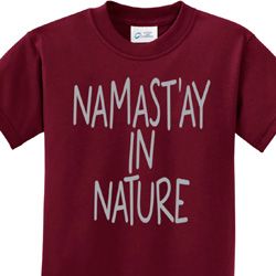 Namast'ay in Nature Kids Yoga Shirts