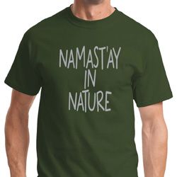 Namast'ay in Nature Mens Yoga Shirts