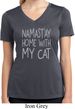 Namastay Home with My Cat Ladies Moisture Wicking V-neck Shirt