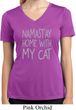 Namastay Home with My Cat Ladies Moisture Wicking V-neck Shirt