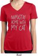 Namastay Home with My Cat Ladies Moisture Wicking V-neck Shirt