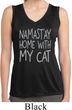 Namastay Home with My Cat Ladies Sleeveless Moisture Wicking Shirt