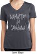 Namastay in Savasana Ladies Moisture Wicking V-neck Shirt