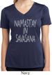 Namastay in Savasana Ladies Moisture Wicking V-neck Shirt