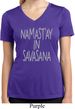 Namastay in Savasana Ladies Moisture Wicking V-neck Shirt