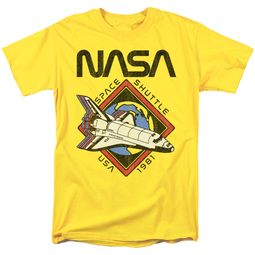NASA Space Shuttle 1981 USA T-shirt - Yellow