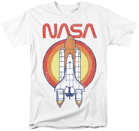 NASA Space Shuttle Circle T-Shirt - White