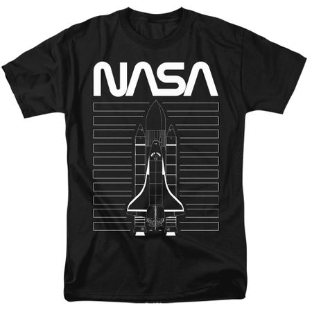 NASA Space Shuttle Adult T-shirt - Black