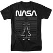 NASA Space Shuttle Adult T-shirt - Black