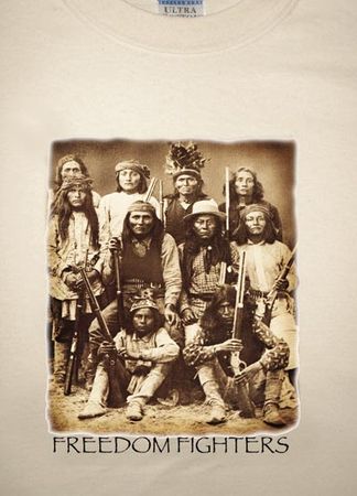 Native American Shirt Freedom Fighters Native Americans Natural Tee