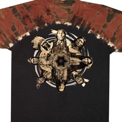 Native American Shirt Native Circle Tribes Tie Dye Tee