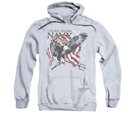 Navy Hoodie Navy Eagle Trident Athletic Heather Sweatshirt Hoody