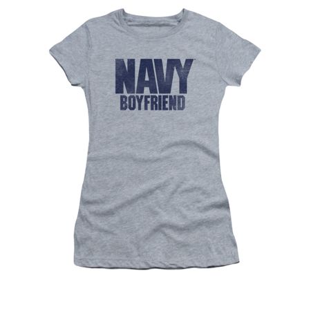Navy Shirt Juniors Navy Boyfriend Athletic Heather T-Shirt