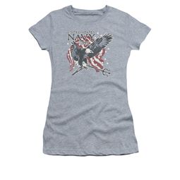 Navy Shirt Juniors Navy Eagle Trident Athletic Heather T-Shirt