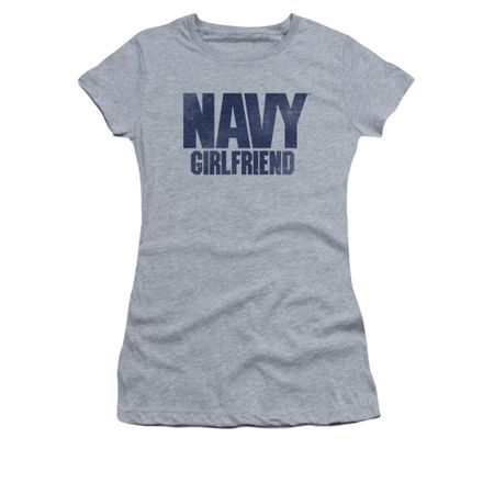 Navy Shirt Juniors Navy Girlfriend Athletic Heather T-Shirt