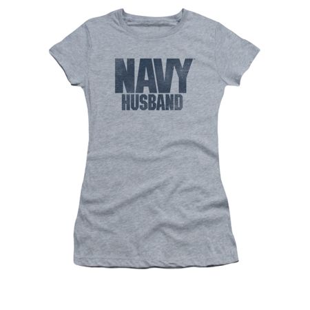 Navy Shirt Juniors Navy Husband Athletic Heather T-Shirt