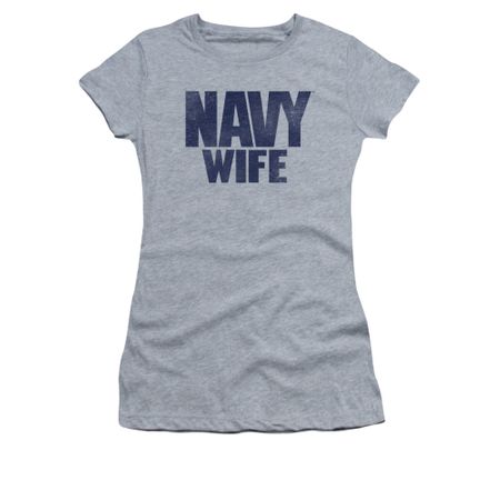 Navy Shirt Juniors Navy Wife Athletic Heather T-Shirt