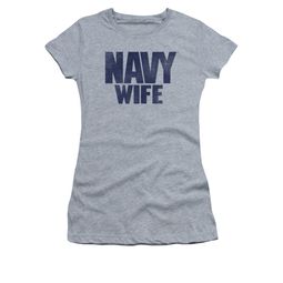 Navy Shirt Juniors Navy Wife Athletic Heather T-Shirt