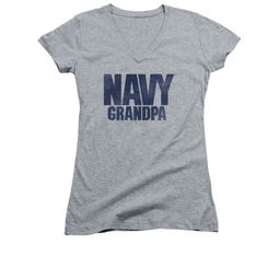 Navy Shirt Juniors V Neck Navy Grandpa Athletic Heather T-Shirt Navy Shirt Juniors V Neck Navy Grandpa Athletic Heather T-Shirt
