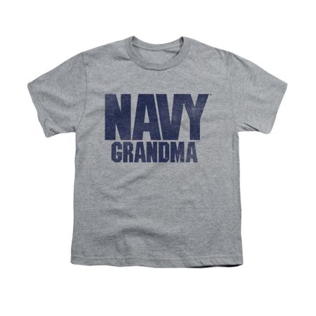 Navy Shirt Kids Navy Grandma Athletic Heather T-Shirt