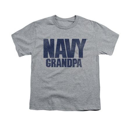 Navy Shirt Kids Navy Grandpa Athletic Heather T-Shirt
