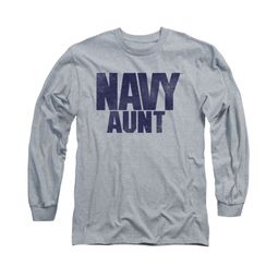 Navy Shirt Navy Aunt Long Sleeve Athletic Heather Tee T-Shirt Navy Shirt Navy Aunt Long Sleeve Athletic Heather Tee T-Shirt