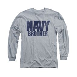 Navy Shirt Navy Brother Long Sleeve Athletic Heather Tee T-Shirt