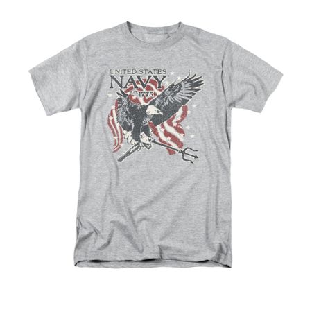 Navy Shirt Navy Eagle Trident Athletic Heather T-Shirt