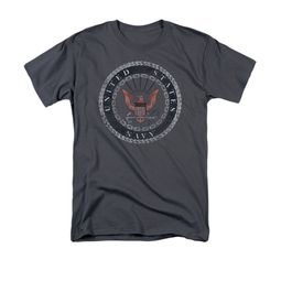 Navy Shirt Navy Rope Emblem Charcoal T-Shirt