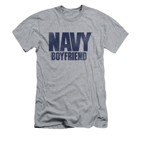 Navy Shirt Slim Fit Navy Boyfriend Athletic Heather T-Shirt