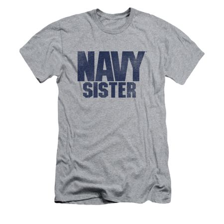 Navy Shirt Slim Fit Navy Sister Athletic Heather T-Shirt